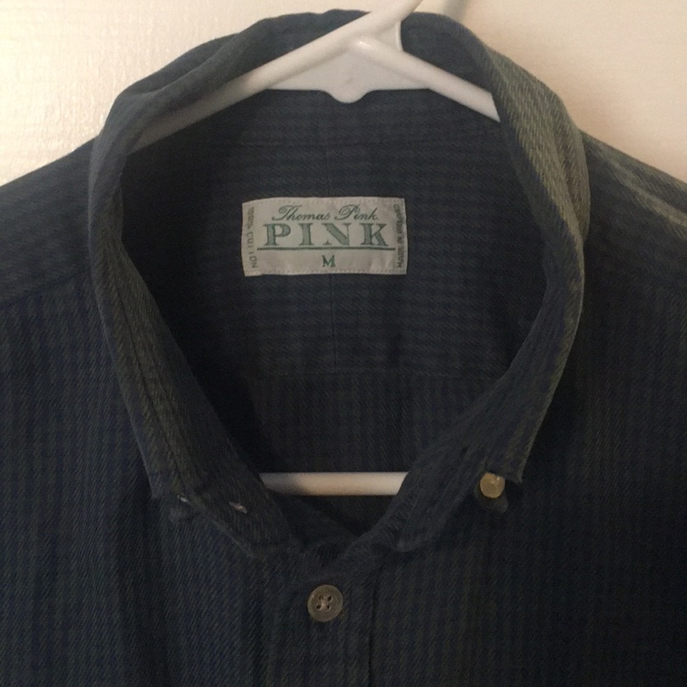 Thomas Pink button down. Green checkered.